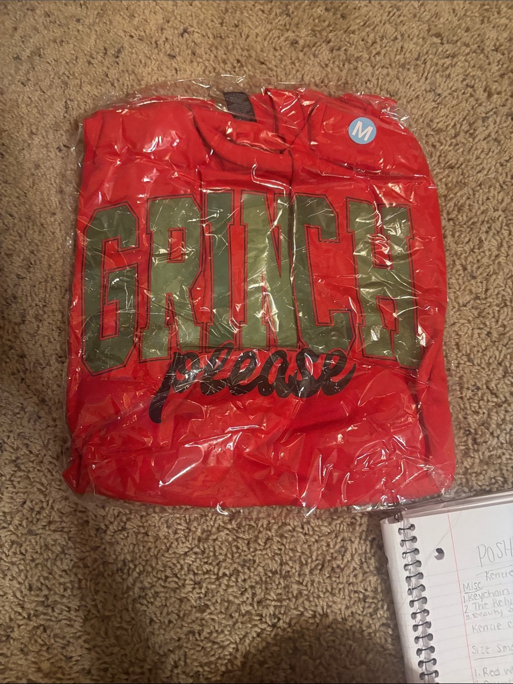 Grinch Graphic adult tee - Red